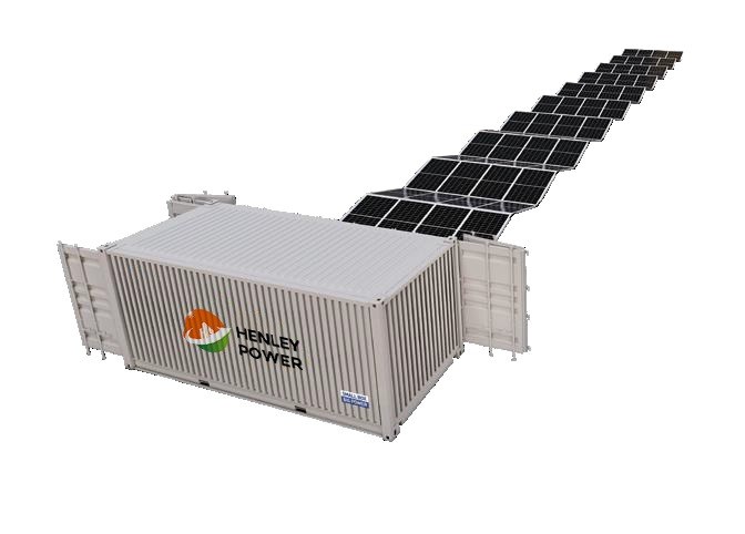 Containerized solar power unit