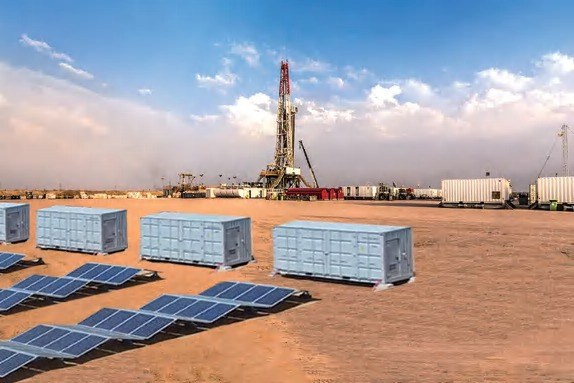 Solar installation in a remote location