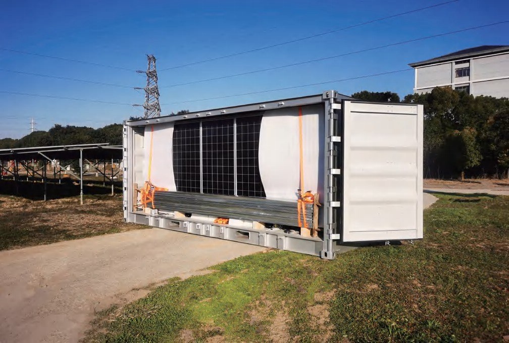Opening and assembling container