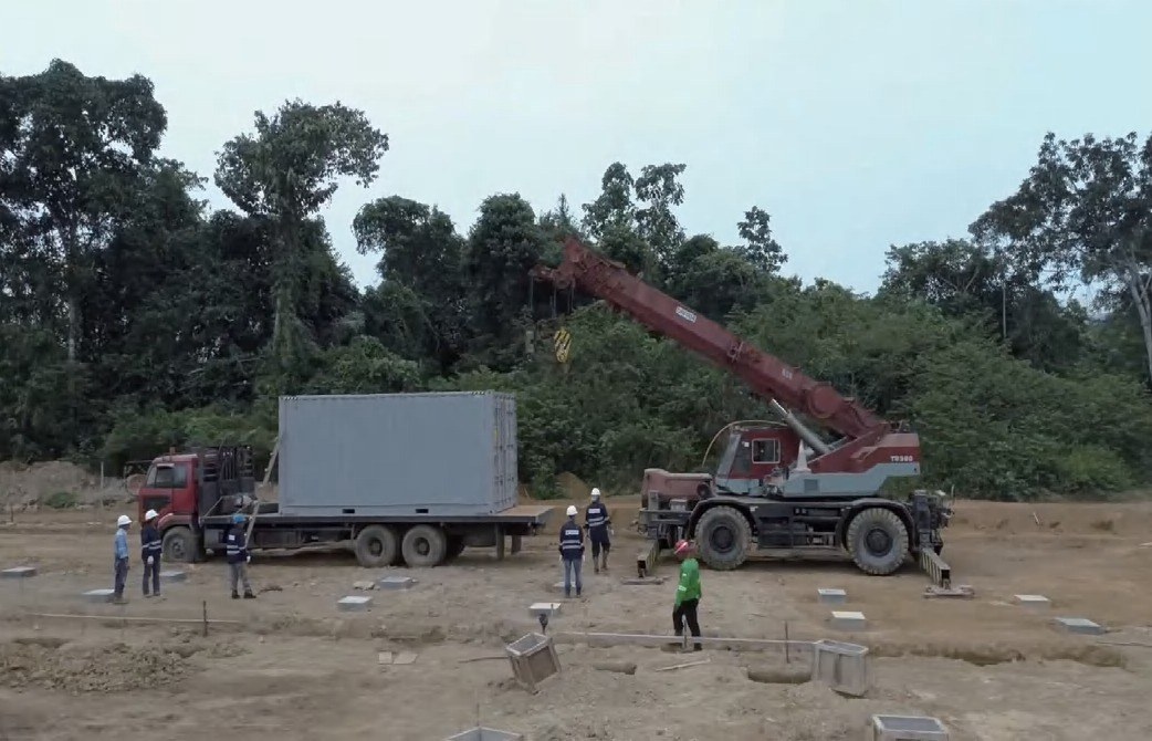 Solar project in a large open site